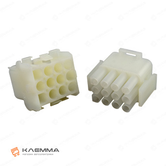Корпус разъема 12-контактного Universal MATE-N-LOK мама (TE). 1-480709-0_04