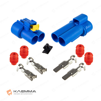 Разъем 2-контактный POWER WP 800 мама-папа (MTA). 4540110_KIT_04