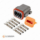 Разъем влагозащищенный 8-контактный DT "мама" (Deutsch) сечение 0.75-2.0 мм2