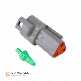 Корпус разъема DT 3-контактного с защелкой W3P папа (Deutsch). DT04-3P+W3P_03