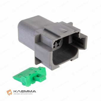 Корпус разъема DT 8-контактного с защелкой W8P папа (Deutsch). DT04-8PA+W8P_01