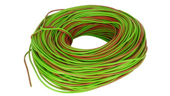 Провод ПВАМ сечение 0,5 красно-зелёный