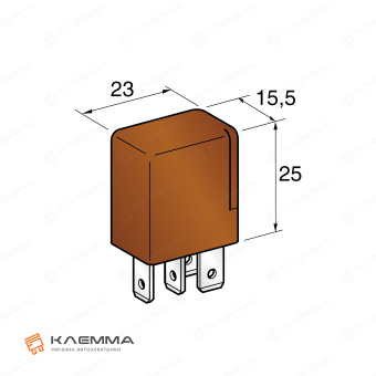 Реле MICRO 5-контактное 12В 10-20А (MTA). 0603000_20