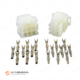 Разъем 9-контактный Universal MATE-N-LOK мама-папа (TE). 1-480707-0_KIT2_02