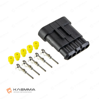 Разъем 5-контактный SUPERSEAL 1.5 папа (MTA). 3050131_02