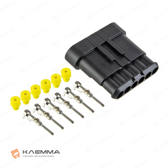 Разъем 6-контактный SUPERSEAL 1.5 папа (MTA). 3050133_02