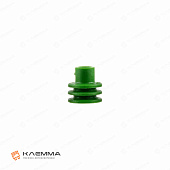 Уплотнитель для клемм MetriPack 2.8 Dотв=6.7 мм (APTIV) провод 2.0-2.8 мм, цвет зелёный
