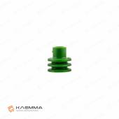 Уплотнитель для клемм MetriPack 2.8 Dотв=6.7 мм (APTIV) провод 2.0-2.8 мм, цвет зелёный
