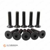 Винт М8х35 с потайной головкой вн.шестигранник (DIN 7991) нерж.сталь (A2) черный