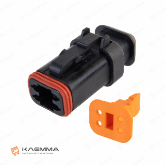 Защелка блокирующая разъема DT 4-контактного мама (Deutsch). W4S_05