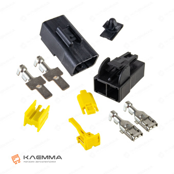 Разъем силовой 2-контактный POWER мама-папа (MTA) с CPA. 4540305_KIT2.2_06