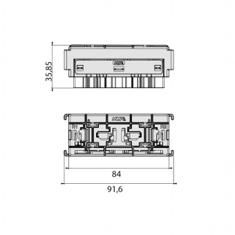 Модуль реле MAXI (MTA) комплект с держателями. 0101660_KIT.2_20