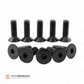 Винт М8х25 с потайной головкой вн.шестигранник (DIN 7991) нерж.сталь (A2) черный