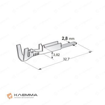 Клемма низ METRIPACK M280 (MTA) 1.0-2.5 мм2. 1104500_20