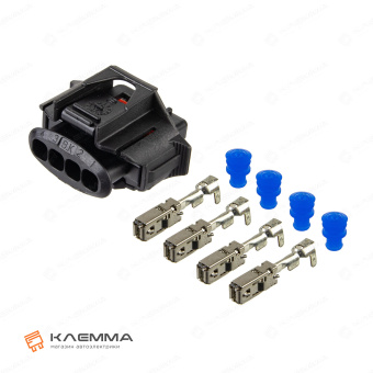 Разъем 4-контактный мама (Bosch) сечение 0.5-1.0 мм2. 1 928 403 736_KIT.11_03