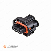 Корпус разъема влагозащищенного 3-контактного "мама" (Bosch) CODE 2