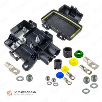 Распределительная коробка влагозащищенная 2 предохранителя 1 MIDIVAL + 1 MEGAVAL (MTA) комплект. 0301053_KIT_01