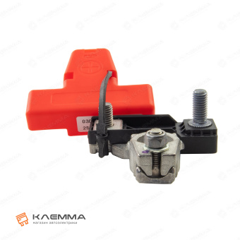 Клемма АКБ с держателем предохранителя MEGAVAL литая с крышкой (MTA) правая. 0301229_12