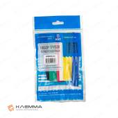 Набор цветных термоусадочных трубок "Колорит" без клеевого слоя ТУТ HF (2:1) 8/4 (КВТ)