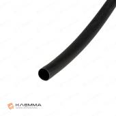 Термоусадочная трубка без клеевого слоя ТУТнг-LS (2:1) 6/3 (КВТ) цвет чёрный, метр