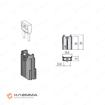 Держатель предохранителя MINIVAL для блока SML (MTA). 0301420_20