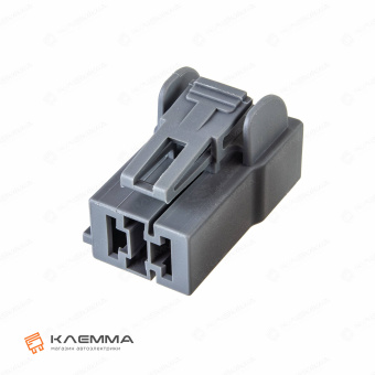 Корпус разъема 2-контактного POWER мама (MTA) серый без замков. 4540345_01