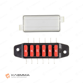 Блок монтажный 6 предохранителей UNIVAL боковой вывод (MTA). 0100600_14