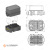 Блок для 18 предохранителей MINI и 4 реле MICRO (MTA). 0101568_KIT_10