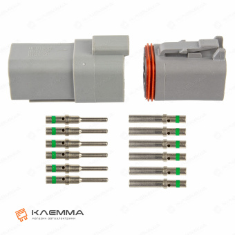 Разъем вп 6-контактный DT (Deutsch) 1.0-2.0 мм2. DT06-6_KIT.42_03