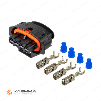 Разъем 4-контактный мама (Bosch) сечение 0.5-1.0 мм2. 1 928 403 736_KIT.11_02