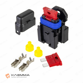 Держатель предохранителя UNIVAL 10А (MTA) с кронштейном и предохранителями. 0301310_KIT.2_05