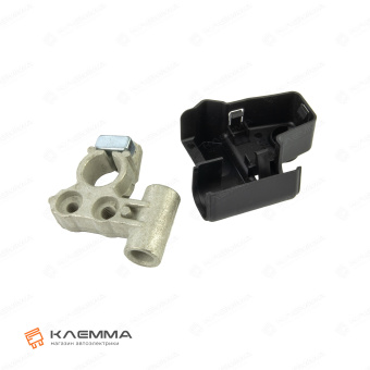 Клемма АКБ латунная под опрессовку 50 мм2 «минус» (MTA) с крышкой. 1506760_KIT_02