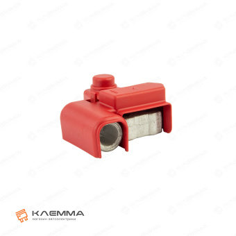 Клемма АКБ латунная под опрессовку 70 мм2 «плюс» (MTA) с крышкой. 1506740_KIT_05