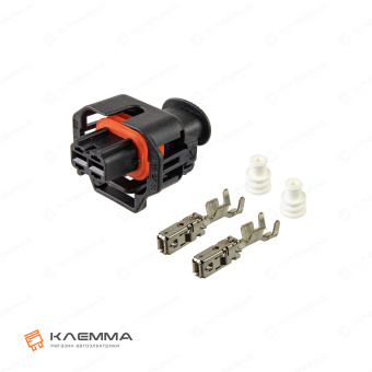 Разъем 2-контактный мама (Bosch) сечение 1.5-2.5 мм2. 1 928 403 874_KIT.12_02