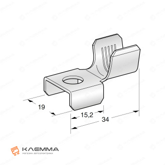 Клемма низ кольцевая MEGA M8 (MTA) 25-35 мм2. 1108120_20