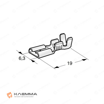 Клемма неизолированная FASTON F630 (MTA)_20