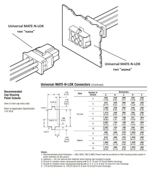 Разъем 4-контактный Universal MATE-N-LOK -мама- (TE)_1-480703-0_07