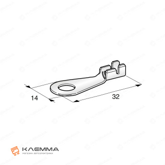 Клемма низ кольцевая GND M6 (MTA) 8.0-10.0 мм2. 1706750_20