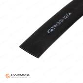 Термоусадочная трубка без клеевого слоя ТУТнг-LS (3:1) 12/4 (КВТ) цвет чёрный, метр