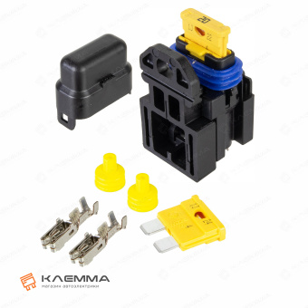 Держатель предохранителя UNIVAL 20А (MTA) с кронштейном и предохранителями. 0301320_KIT.2_06