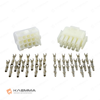 Разъем 15-контактный Universal MATE-N-LOK мама-папа (TE). 1-480711-0_KIT2_02