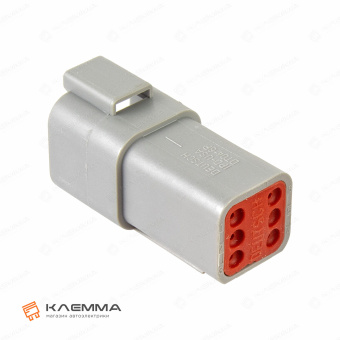 Корпус разъема DT 6-контактного папа (Deutsch). DT04-6P_03