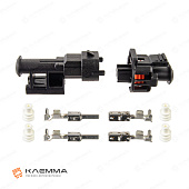 Разъем влагозащищенный 2-контактный (Bosch) сечение 1.5-2.5 мм2