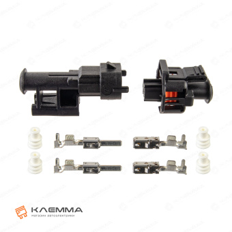 Разъем 2-контактный мама-папа (Bosch) сечение 1.5-2.5 мм2. 1 928 403 874_KIT.42_01