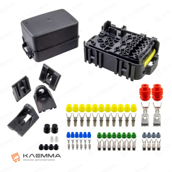 Блок для 6 предохранителей MINI, 1 MAXI, 1 реле MINI и 3 MICRO (MTA). 0101569_KIT_01