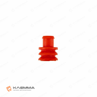Уплотнитель для клемм SuperSeal 1.5 Dотв 5.5 мм (TE) провод 2.5-3.3 мм, цвет красный. 281934-3_01
