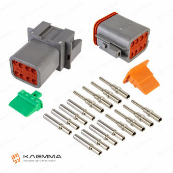 Разъем вп 8-контактный DT (Deutsch) 0.5-1.0 мм2. DT06-8_KIT.41_02
