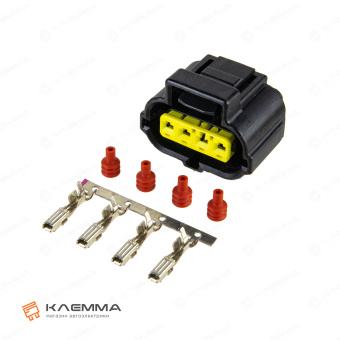 Реле силовое 12В 190А (Tyco Electronics) с разъемом. 1-1414939-4_KIT_06